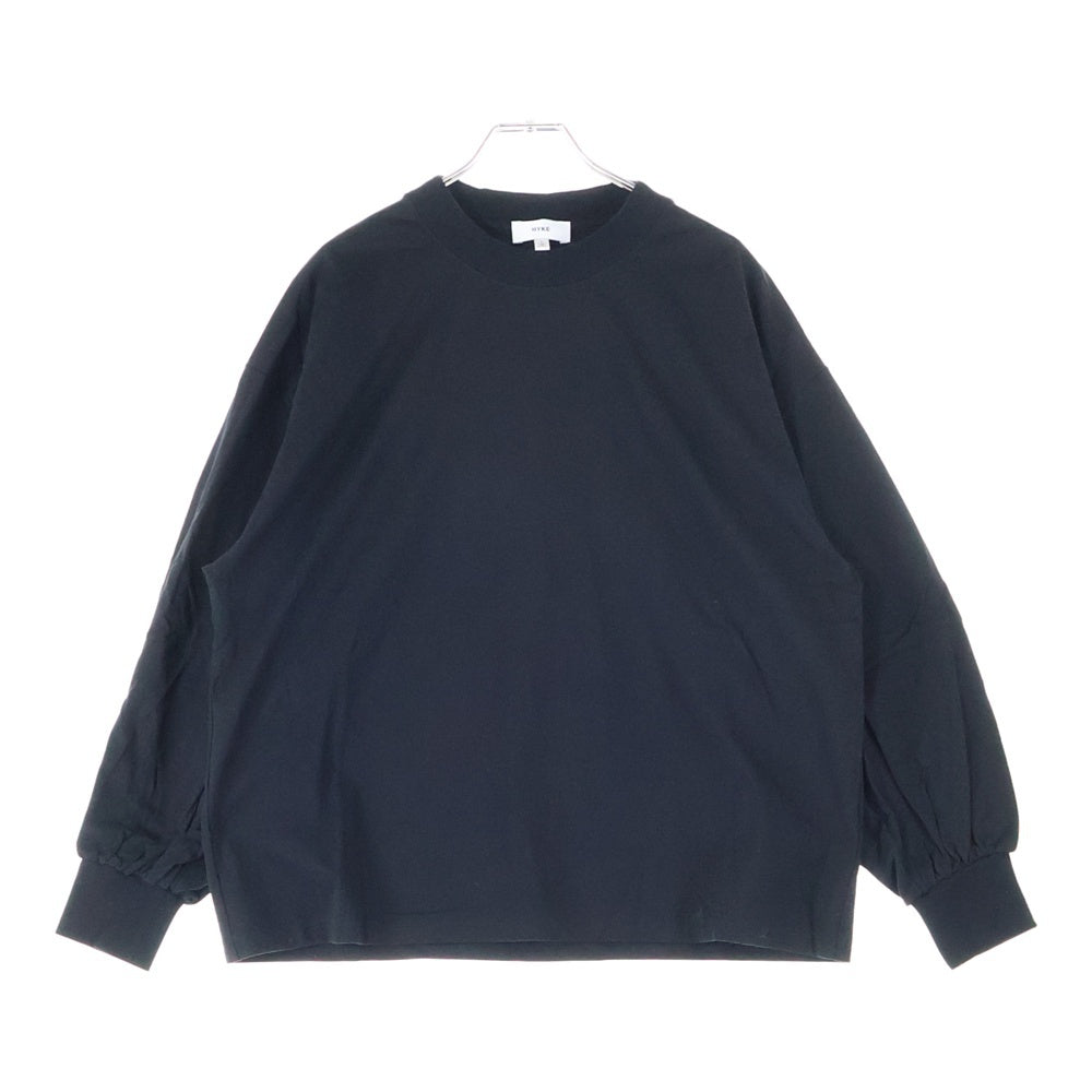 HYKE(ハイク) クルーネック 長袖Tシャツ カットソー ブラック 191-12231-011 レディース