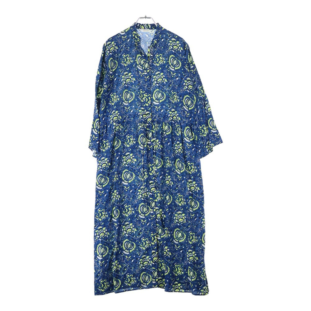 TOMORROWLAND(トゥモローランド) SOULEIADO 総柄 ワンピース ドレス ブルー レディース 75-06-91-06051