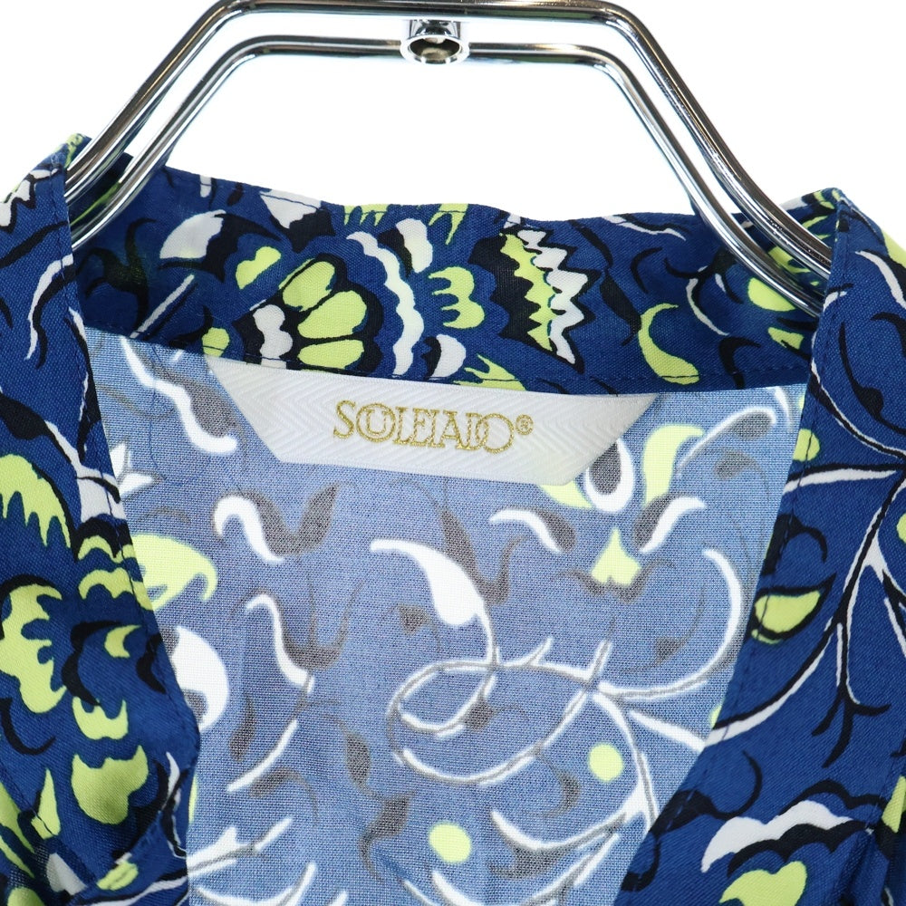 TOMORROWLAND(トゥモローランド) SOULEIADO 総柄 ワンピース ドレス ブルー レディース 75-06-91-06051