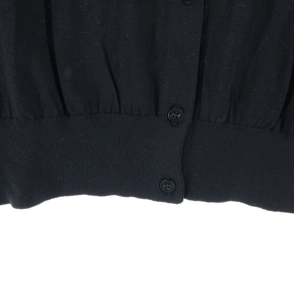 ENFOLD(エンフォルド) シルク コットン混 カーディガン ブラック 300BS670-2120 レディース