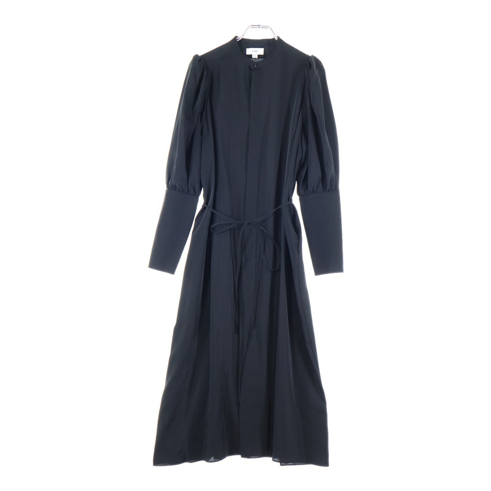 HYKE(ハイク) 22AW TWIST SATIN BALLOON SLEEVE DRESS 222-16139 ドレス ワンピース ブラック レディース