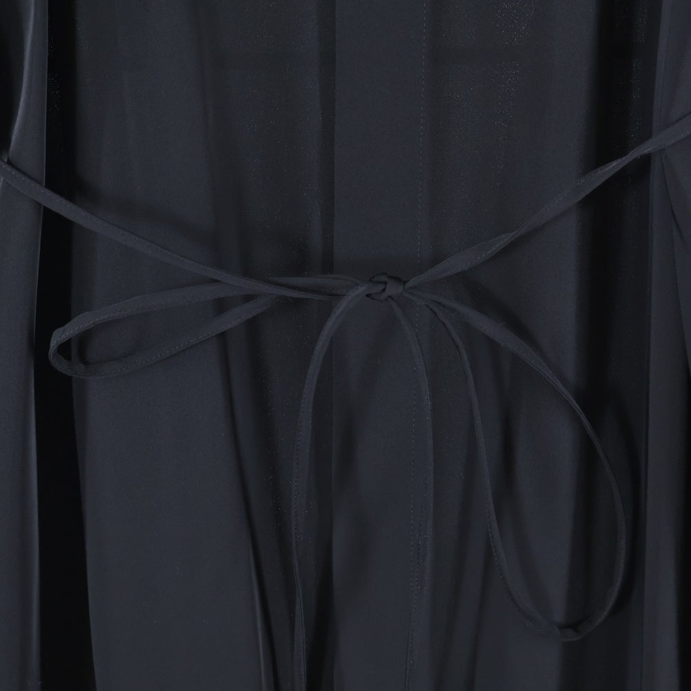 HYKE(ハイク) 22AW TWIST SATIN BALLOON SLEEVE DRESS 222-16139 ドレス ワンピース ブラック レディース