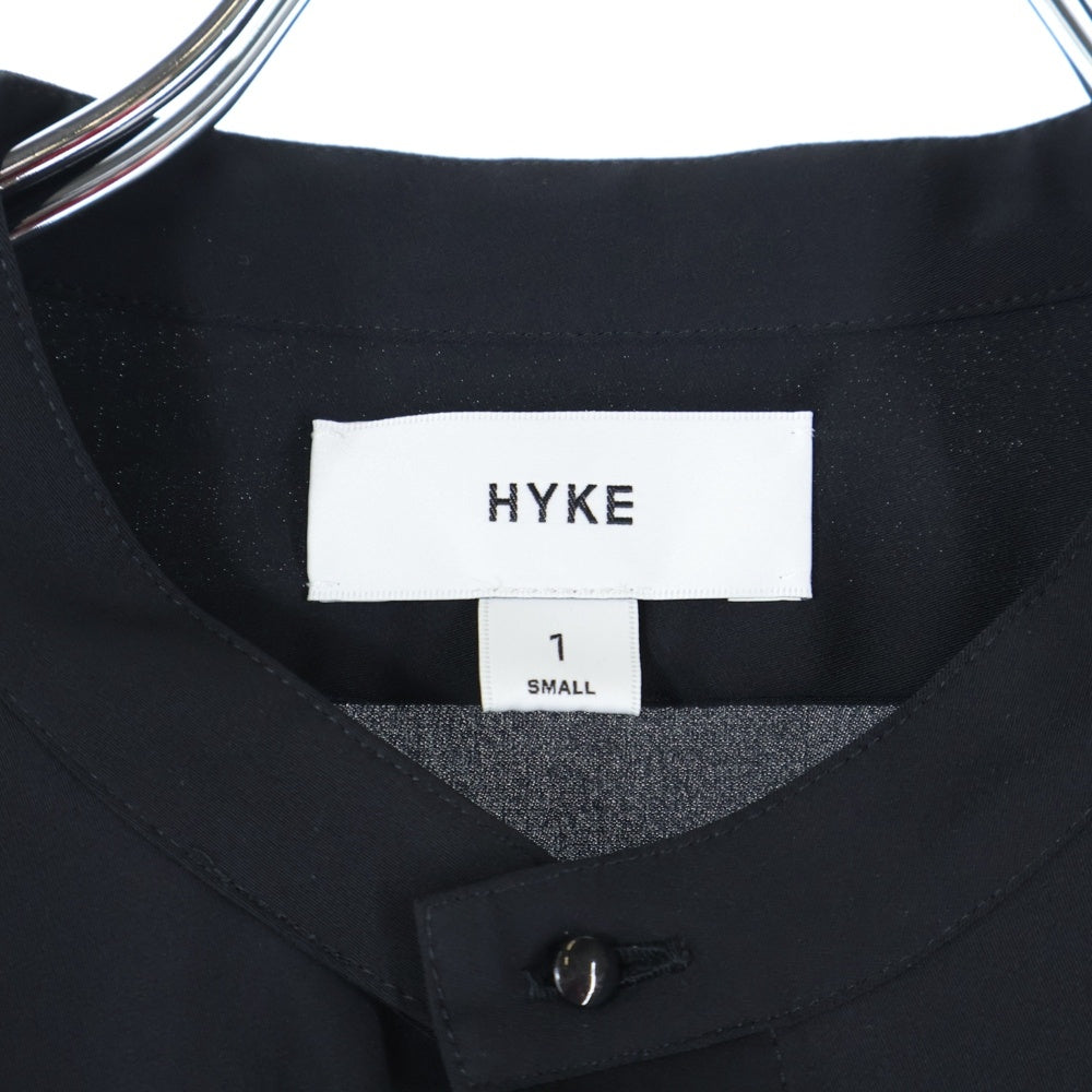 HYKE(ハイク) 22AW TWIST SATIN BALLOON SLEEVE DRESS 222-16139 ドレス ワンピース ブラック レディース