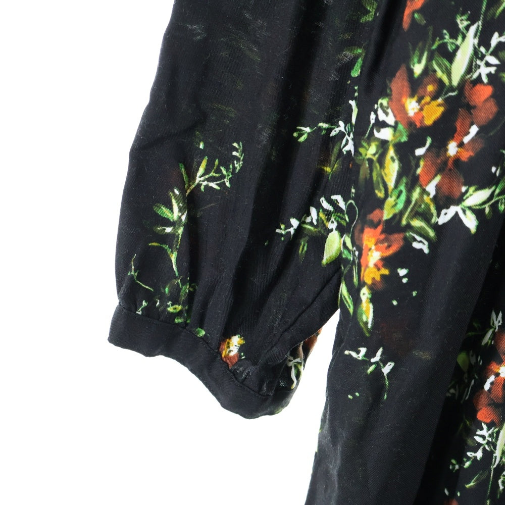 SACRA(サクラ) 花柄 ワンピース ドレス ブラック 118200031 レディース