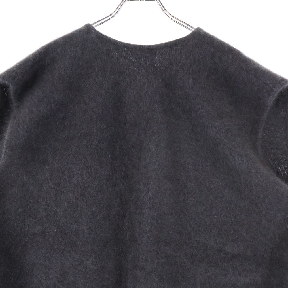 TOMORROWLAND(トゥモローランド) Ballsey フラッフィーヤーンノーカラージレ ウール ニットベストカーディガン チャコール 11-02-24-02001 レディース