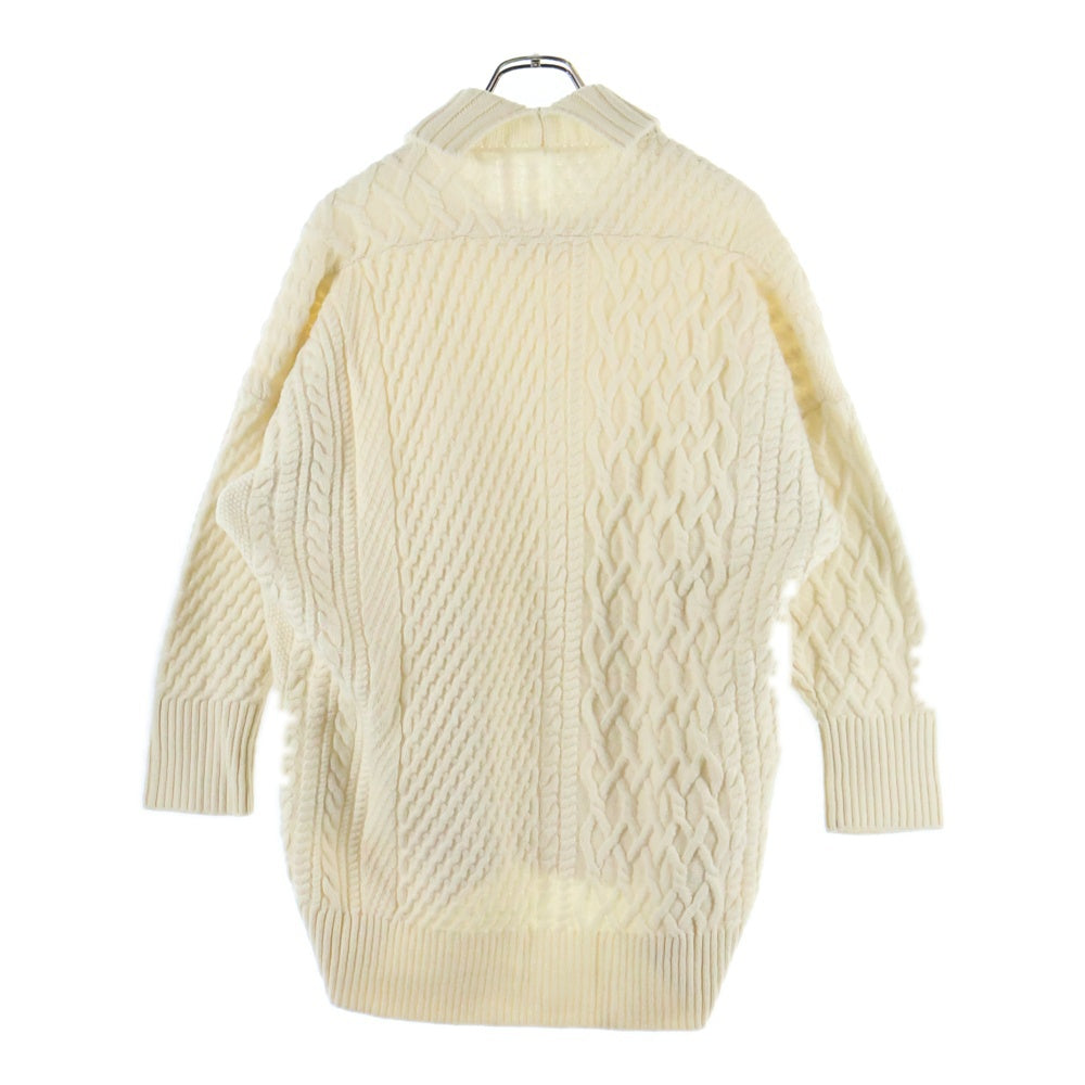 TOMORROWLAND(トゥモローランド) ケーブルハイネック ニットセーター ホワイト レディース 11-02-95-02301
