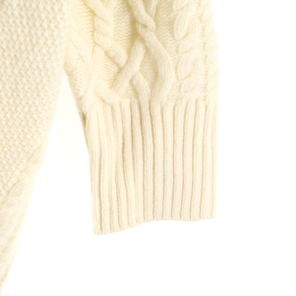 TOMORROWLAND(トゥモローランド) ケーブルハイネック ニットセーター ホワイト レディース 11-02-95-02301