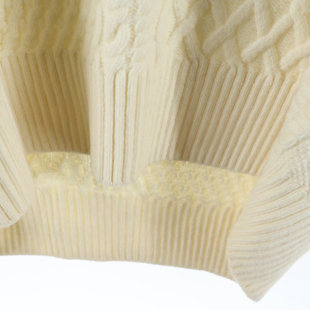 TOMORROWLAND(トゥモローランド) ケーブルハイネック ニットセーター ホワイト レディース 11-02-95-02301