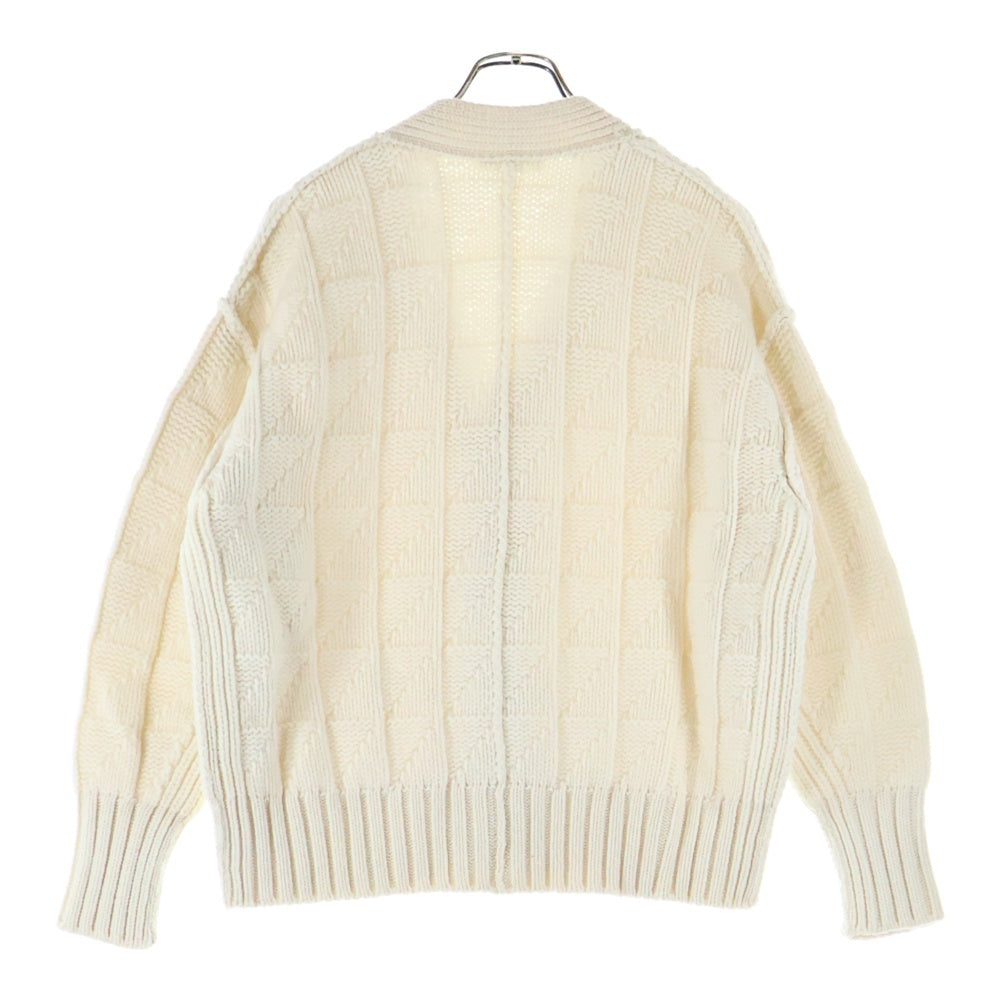 MACPHEE(マカフィ) ウール ニット カーディガン ホワイト レディース 12-02-24-02205