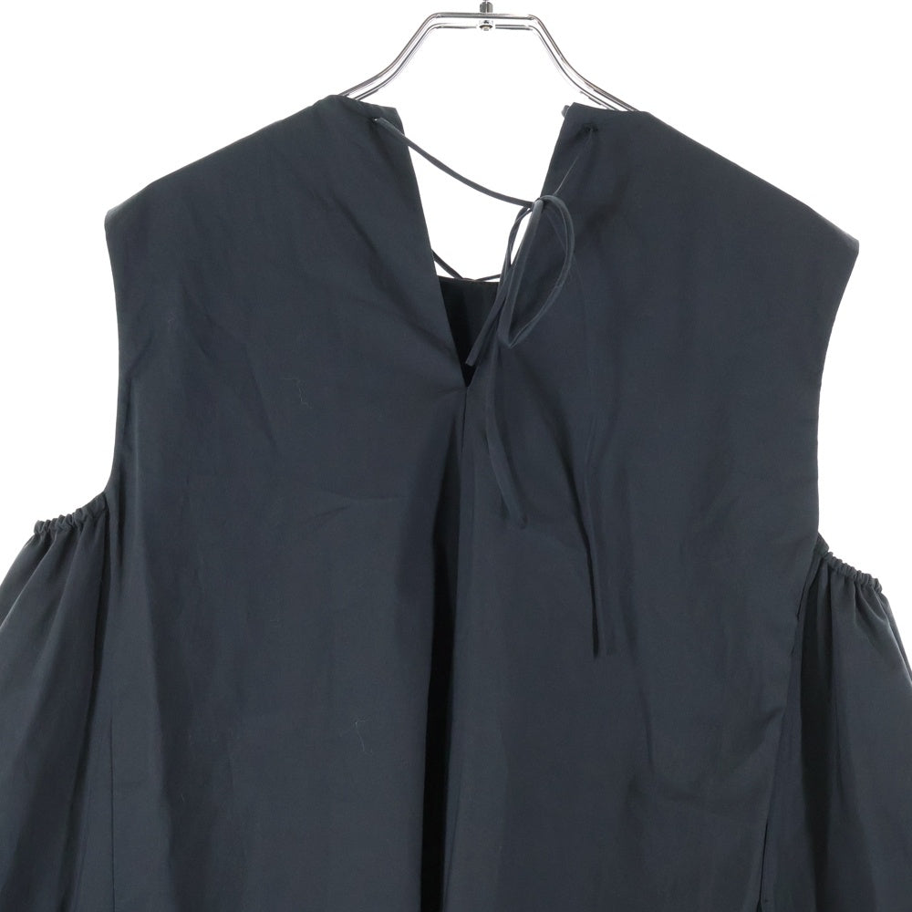 MACPHEE(マカフィ) ノースリーブ ワンピース ブラック レディース 11-06-92-06342