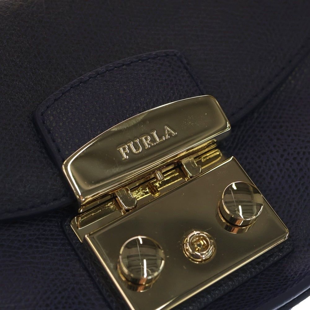 FURLA(フルラ) メトロポリス チェーン ショルダーバッグ ネイビー レディース