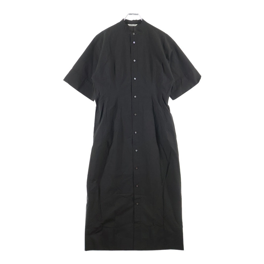 AURALEE(オーラリー) スタンドカラー シャツワンピース ブラウン レディース A21SD03NC