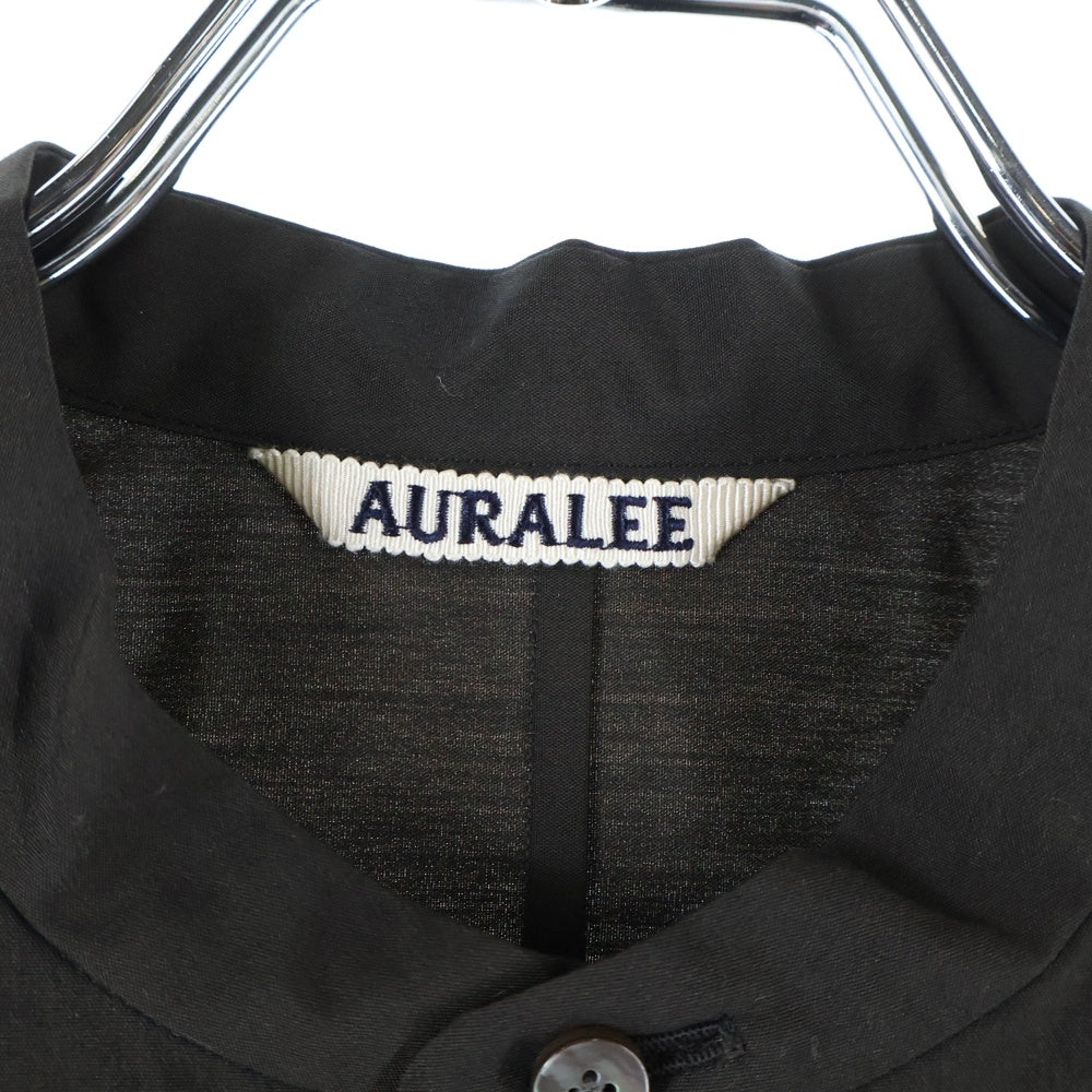 AURALEE(オーラリー) スタンドカラー シャツワンピース ブラウン レディース A21SD03NC