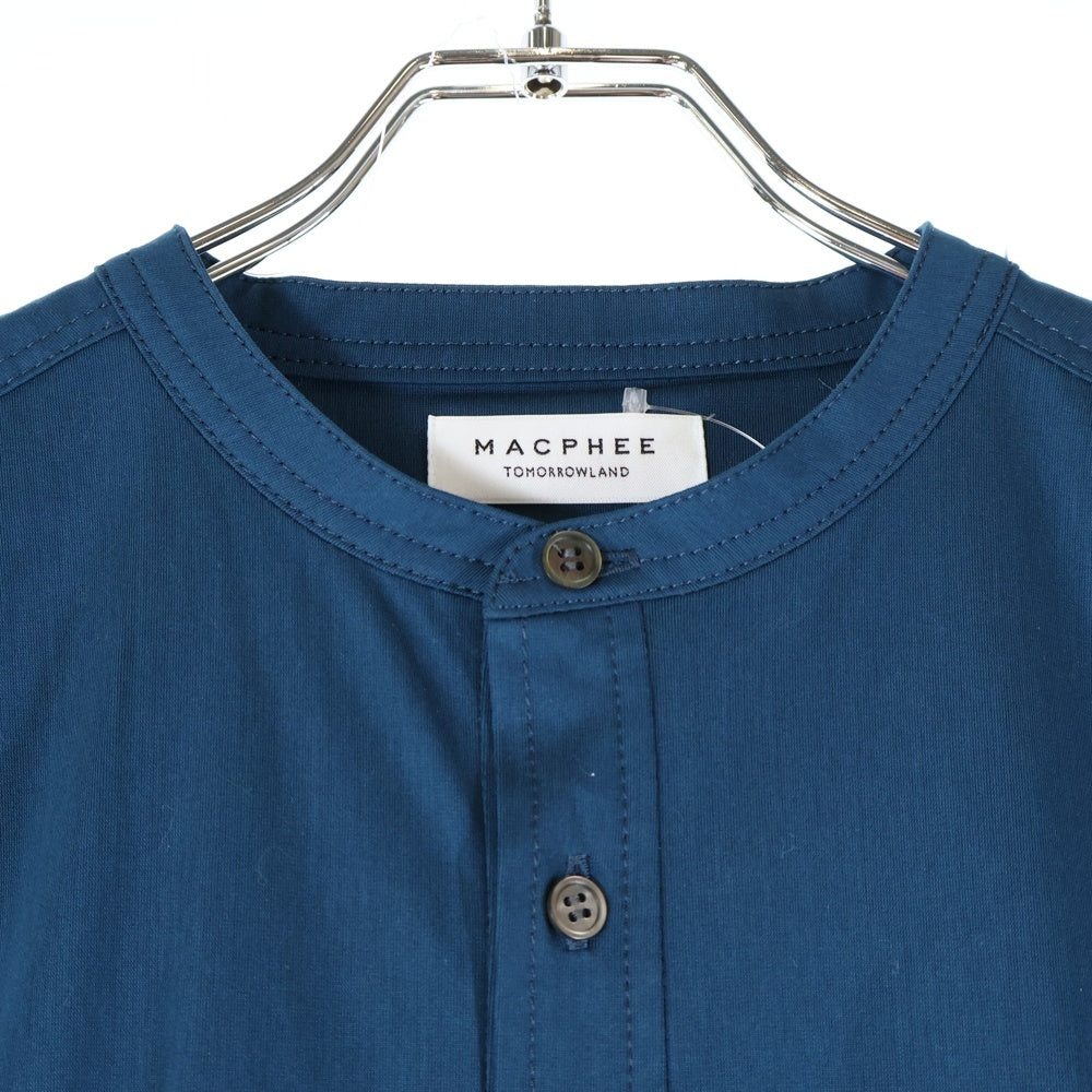 MACPHEE(マカフィ) ノースリーブ スタンドカラーワンピース グリーン レディース 12-06-11-06704