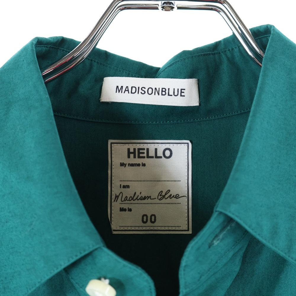 MADISONBLUE(マディソンブルー) 刺繍 シャツワンピース グリーン レディース MADISONBLUE
