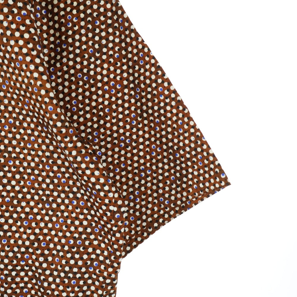 TOMORROWLAND(トゥモローランド) SOULEIADO 総柄 半袖シャツ ブラウン 75-01-14-01001