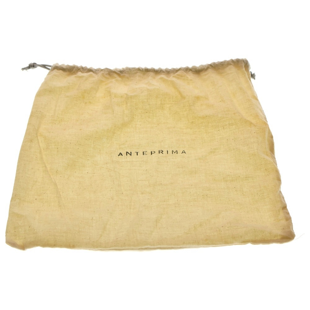 ANTEPRIMA(アンテプリマ) ロゴ プリント キャンバス ミニトートバッグ グレー レディース