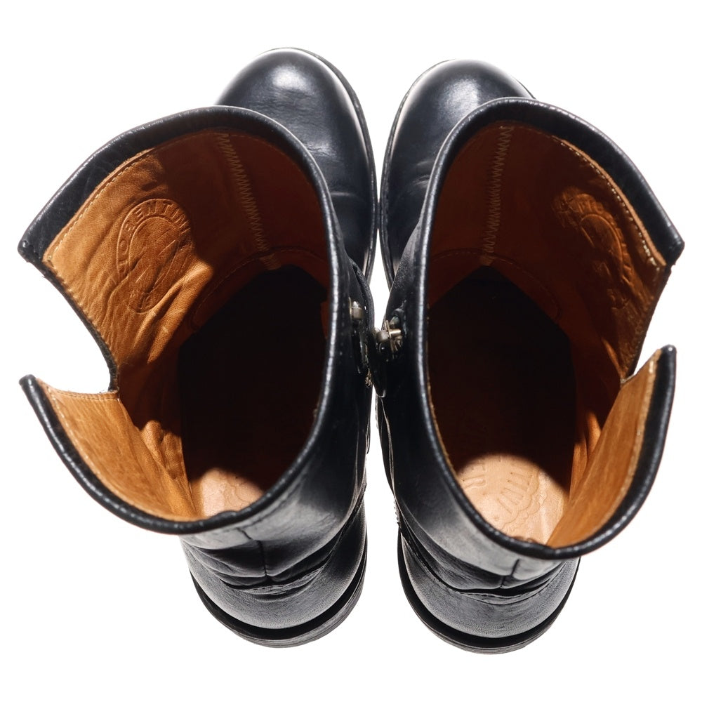 NO BRAND(ノーブランド) FIORENTINI+BAKER サイドジップ レザー ブーツ レディース ブラック