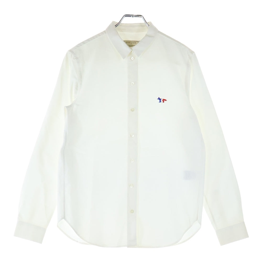 MAISON KITSUNE(メゾンキツネ) ワッペン 長袖シャツ ホワイト レディース KMH-0800-A