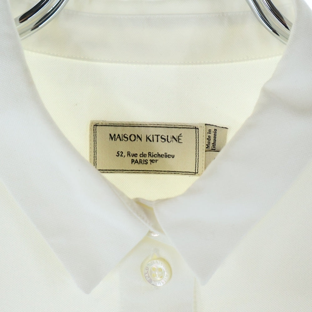 MAISON KITSUNE(メゾンキツネ) ワッペン 長袖シャツ ホワイト レディース KMH-0800-A