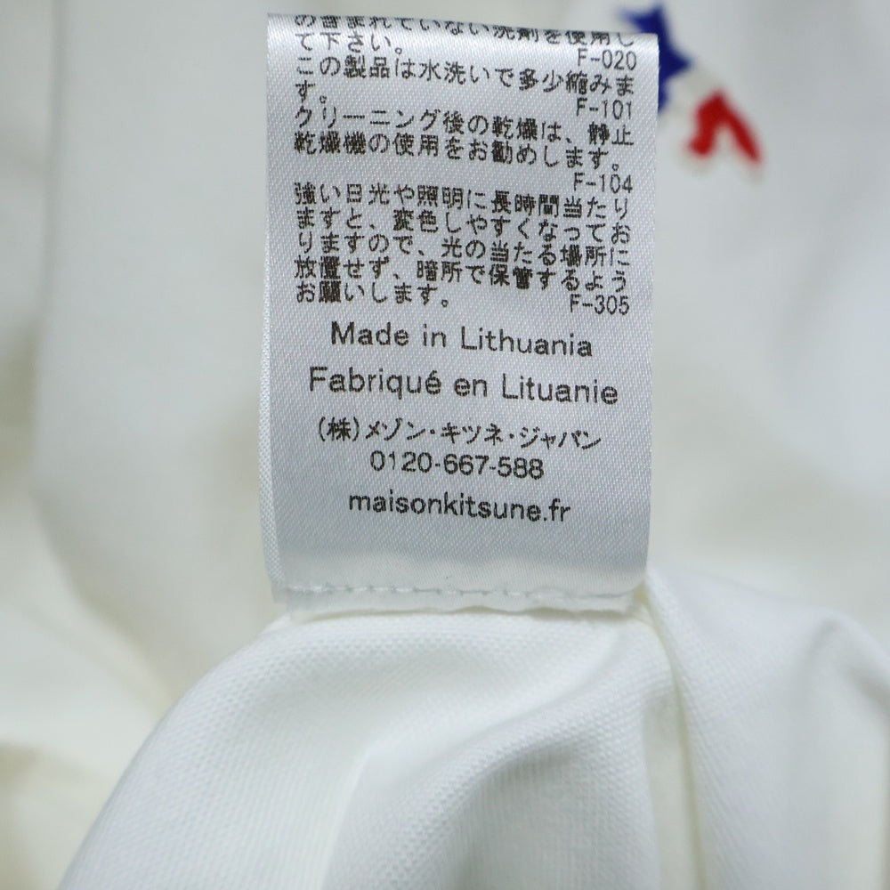 MAISON KITSUNE(メゾンキツネ) ワッペン 長袖シャツ ホワイト レディース KMH-0800-A