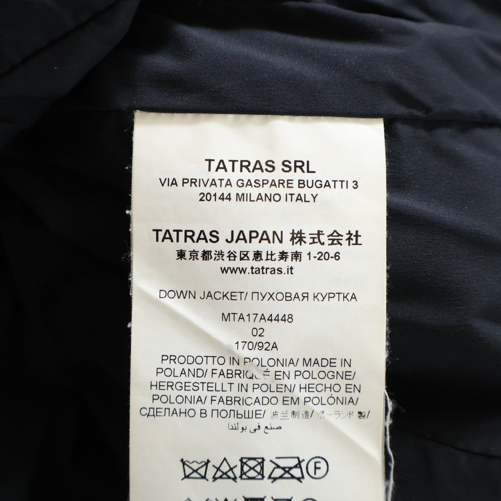 TATRAS(タトラス) 17AW TARO DOWN JACKET MTA17A4448 タロ ダウンジャケット ブラック