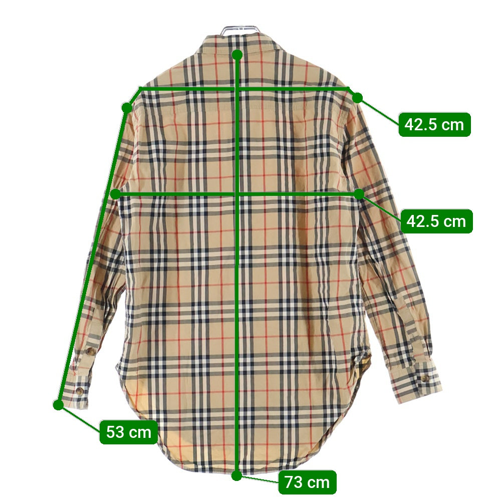 BURBERRY(バーバリー) 20AW ヴィンテージノバ チェックシャツ ボタンダウン ベージュ 8022797