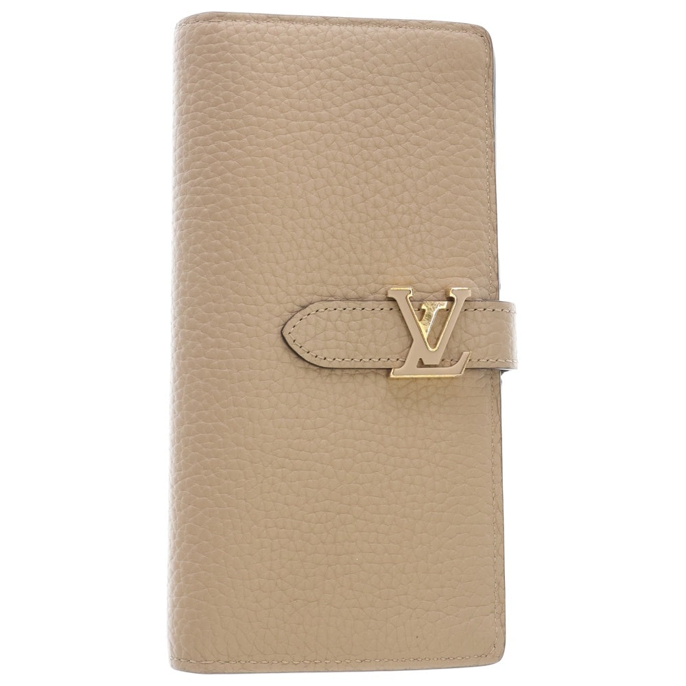 LOUIS VUITTON(ルイヴィトン) LV ヴェルティカル ウォレット レザー 二つ折り 長財布 ベージュ M81367 RFID
