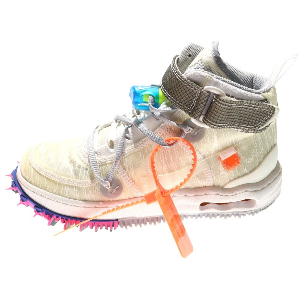 NIKE(ナイキ) ×OFF-WHITE AIR FORCE 1 MID SP DO6290-100 オフホワイト エアフォース1 ミッドカットスニーカー ホワイト レディース US6/24.0cm