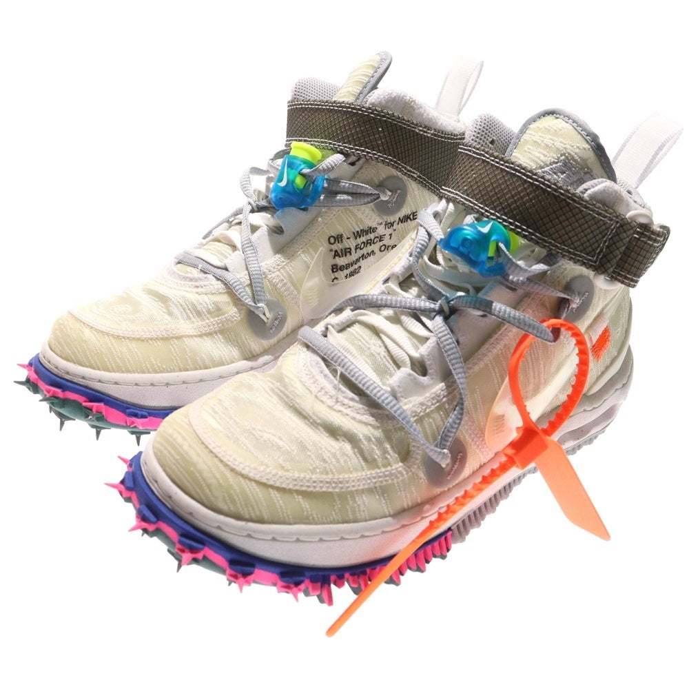 NIKE(ナイキ) ×OFF-WHITE AIR FORCE 1 MID SP DO6290-100 オフホワイト エアフォース1 ミッドカットスニーカー ホワイト レディース US6/24.0cm