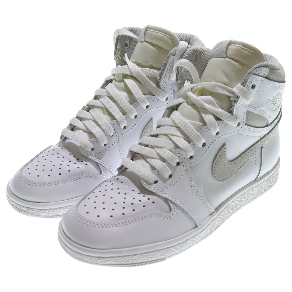 NIKE(ナイキ) AIR JORDAN 1 HIGH 85 NEUTRAL GREY BQ4422-100 エアジョーダン1 85 ニュートラルグレー ハイカットスニーカー ホワイト レディース US5.5/24.0cm
