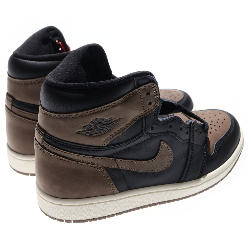 NIKE(ナイキ) AIR JORDAN1 RETRO HIGH OG PALOMINO DZ5485-020 エアジョーダン1 レトロ パロミノ ハイカットスニーカー ブラウン/ブラック レディース US6/24.0cm