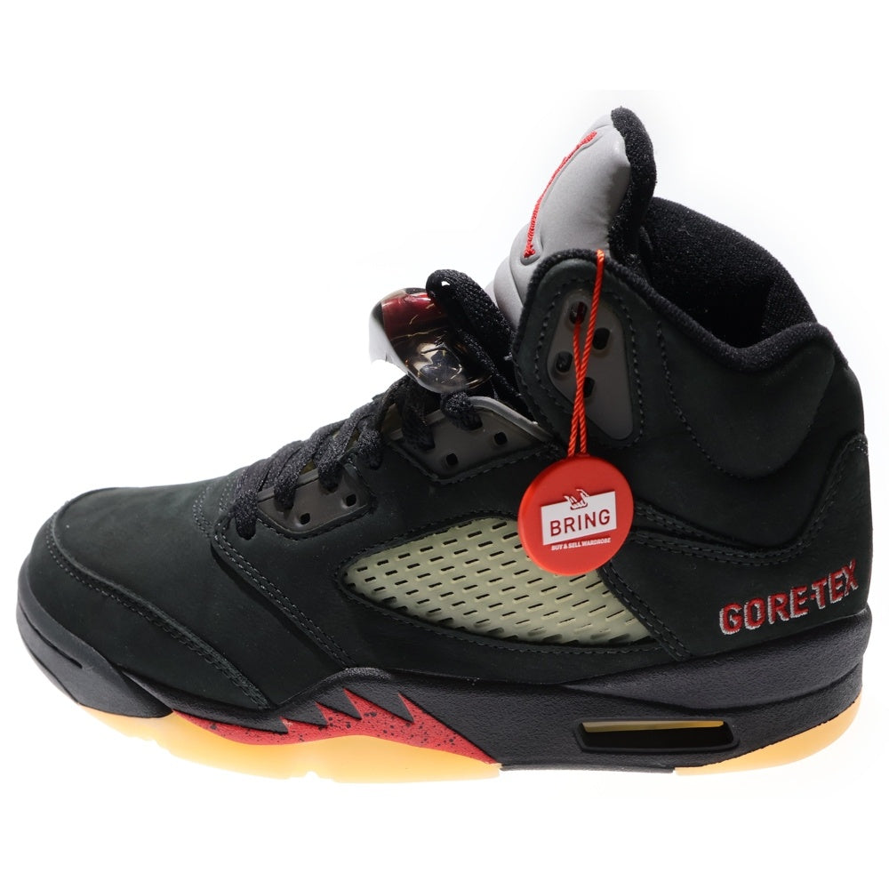 NIKE(ナイキ) WMNS AIR JORDAN 5 RETRO GTX DR0092-001 ウィメンズ エアジョーダン5 ゴアテックス ハイカットスニーカー ブラック レディース US7.5/24.5cm