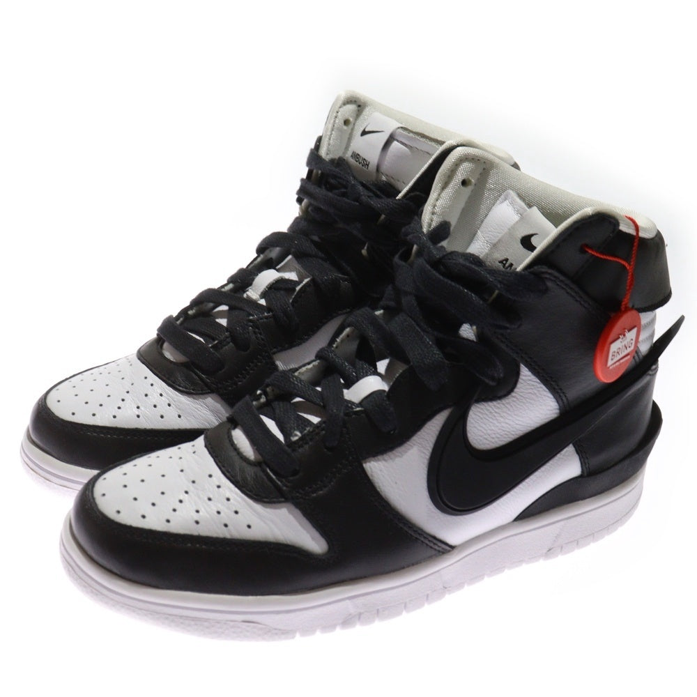 NIKE(ナイキ) ×AMBUSH DUNK HI BLACK CU7544-001 アンブッシュ ダンク ハイカットスニーカー ブラック/ホワイト レディース US6/24.0cm