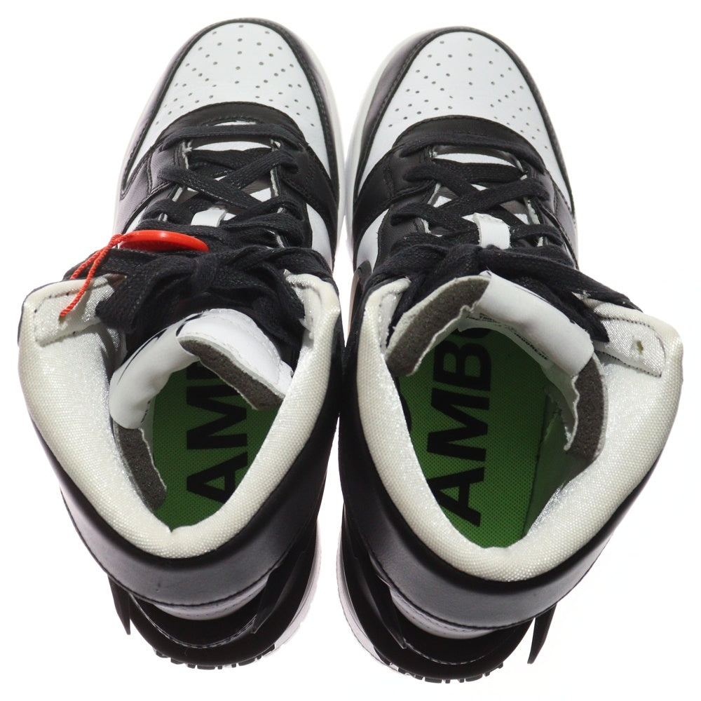 NIKE(ナイキ) ×AMBUSH DUNK HI BLACK CU7544-001 アンブッシュ ダンク ハイカットスニーカー ブラック/ホワイト レディース US6/24.0cm