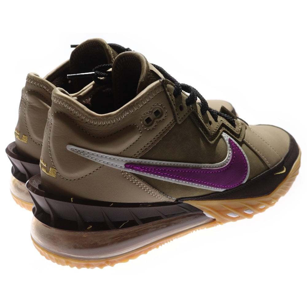 NIKE(ナイキ) ×ATMOS LEBRON 18 LOW NRG VIOTECH CW3153-200 アトモス レブロン18 バイオテック ローカットスニーカー ブラウン レディース US6/24.0cm