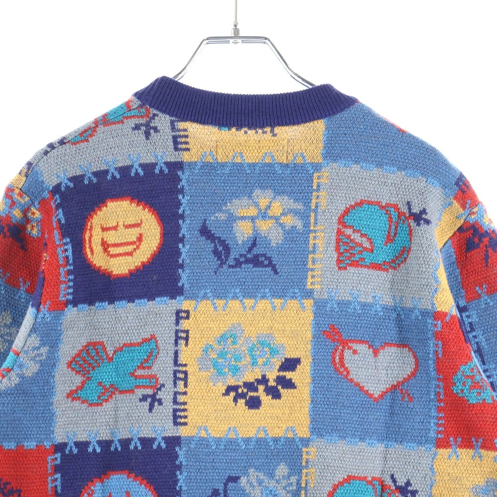 Palace Skateboards(パレススケートボーズ) 19SS LOVE DOVE KNIT クルーネック ウール アクリル混 ニット セーター マルチ