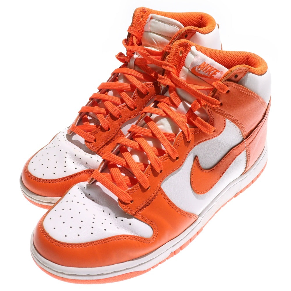 NIKE(ナイキ) DUNK HI RETRO SYRACUSE DD1399-101 ダンク レトロ シラキュース ハイカットスニーカー オレンジ/ホワイト US9/27.0cm