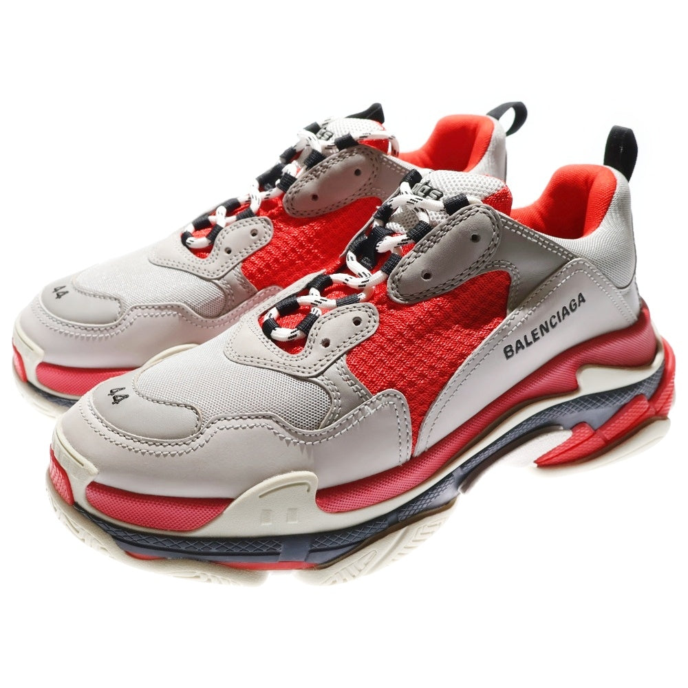 BALENCIAGA(バレンシアガ) TRIPLE S トリプルS ローカットスニーカー シューズ シルバー/レッド 536737