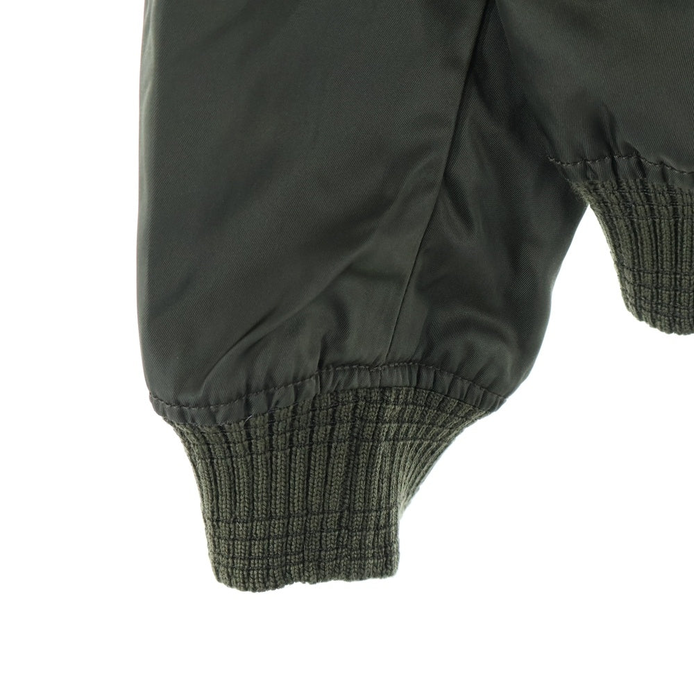 PRADA(プラダ) NYLON MA-1トライアングルロゴ ナイロンジャケット カーキ UGY163 R121 I18