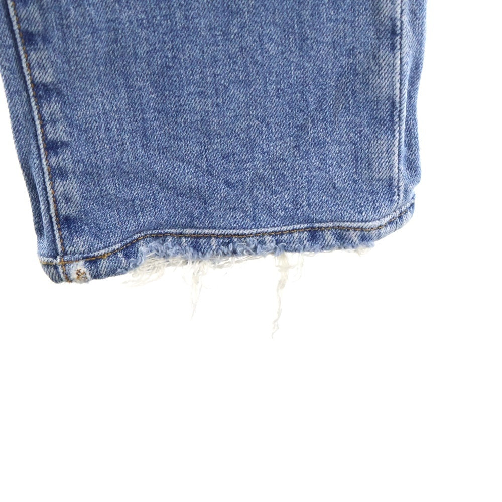 DOLCE & GABBANA(ドルチェアンドガッバーナ) メタルロゴ ダメージ加工 スキニーパンツ ジーンズ インディゴ GY07LD