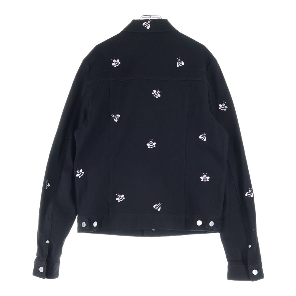 Dior HOMME(ディオールオム) ×KAWS 19SS Bee刺繍 トラッカーデニムジャケット 923C415W9493 ブラック