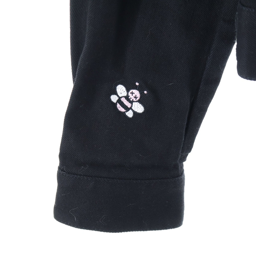 Dior HOMME(ディオールオム) ×KAWS 19SS Bee刺繍 トラッカーデニムジャケット 923C415W9493 ブラック