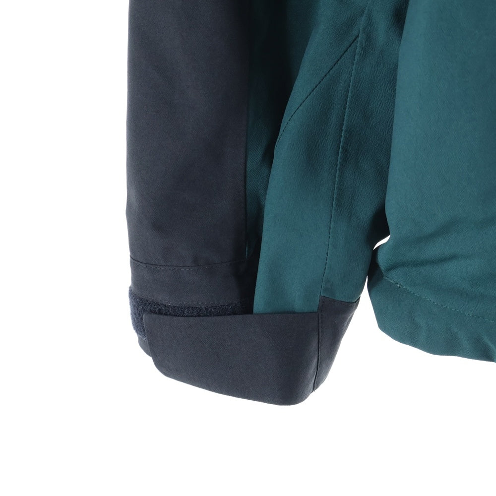 THE NORTH FACE(ザノースフェイス) MOUNTAIN JACKET GORE-TEX マウンテンジャケット ゴアテックス ロゴ刺繍 フーデッドナイロンジャケット グリーン/ブラック NP61800