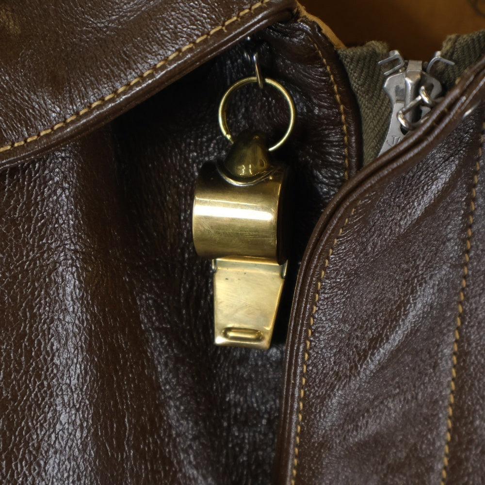 Buzz Rickson's(バズリクソンズ) A2 HAND PAINT night mission ハンドペイントレザージャケット ジップアップジャケット 42-18775-P ブラウン