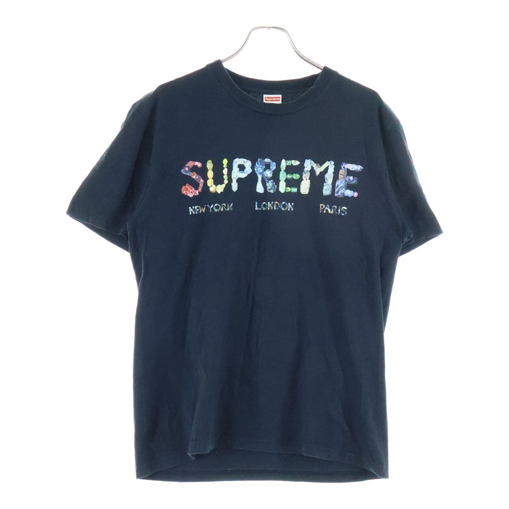 SUPREME(シュプリーム) 18SS Rocks Tee フロントプリント半袖カットソー 半袖Tシャツ ブラック