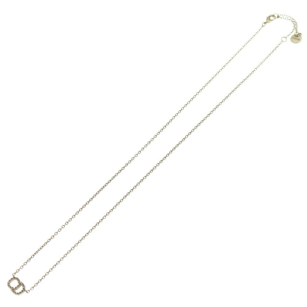 Christian Dior MONSIEUR(クリスチャンディオールムッシュ) CDロゴ ラインストーン ネックレス ゴールド