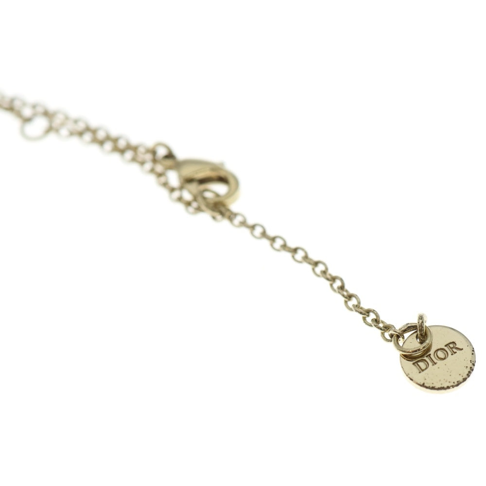 Christian Dior MONSIEUR(クリスチャンディオールムッシュ) CDロゴ ラインストーン ネックレス ゴールド