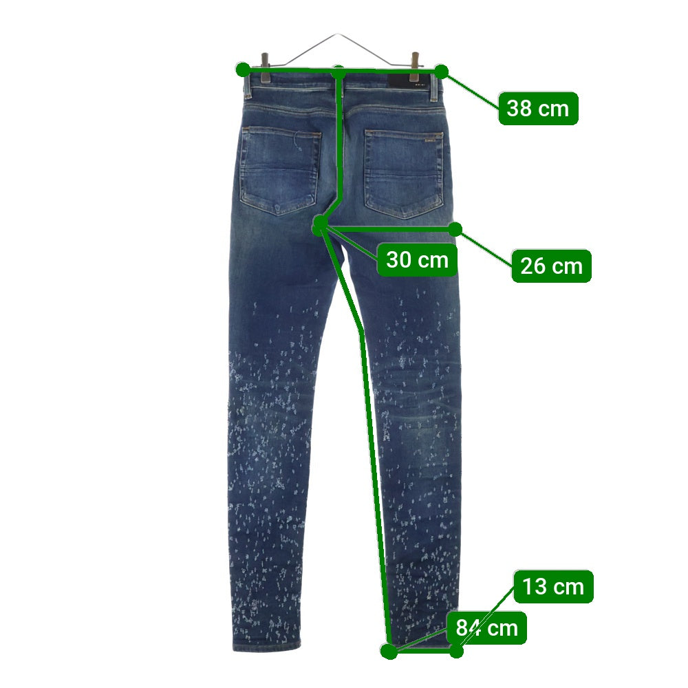 AMIRI(アミリ) ショットガン ダメージ加工 スキニー デニムパンツ インディゴ