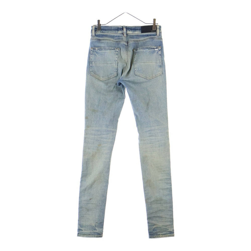 AMIRI(アミリ) MX1 JEANS 蛇腹 ダメージ加工 スキニー デニムパンツ インディゴ